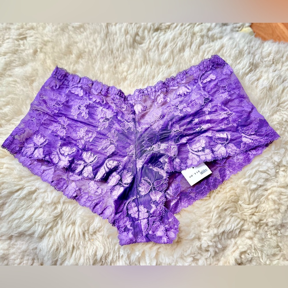 Frederick’s of Hollywood Vintage Purple Lace Boyshorts